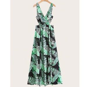 Shein tropical maxi dress